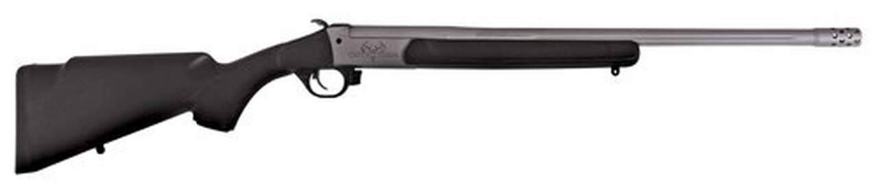 Traditions Outfitter G2 Break Open 450 Bushmaster 22" 1 Black Synthetic Stock Gray Cerakote