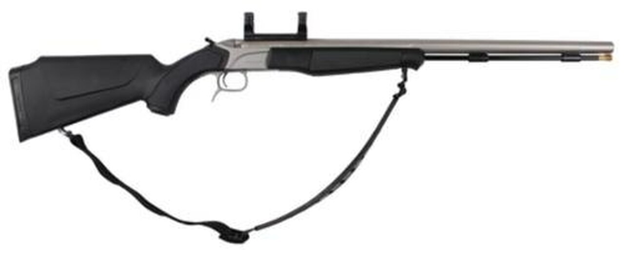 CVA Accura MR .50 Caliber 25" Fluted Stainless Steel Barrel One Piece Dead-On Mount Black Compossite Stock