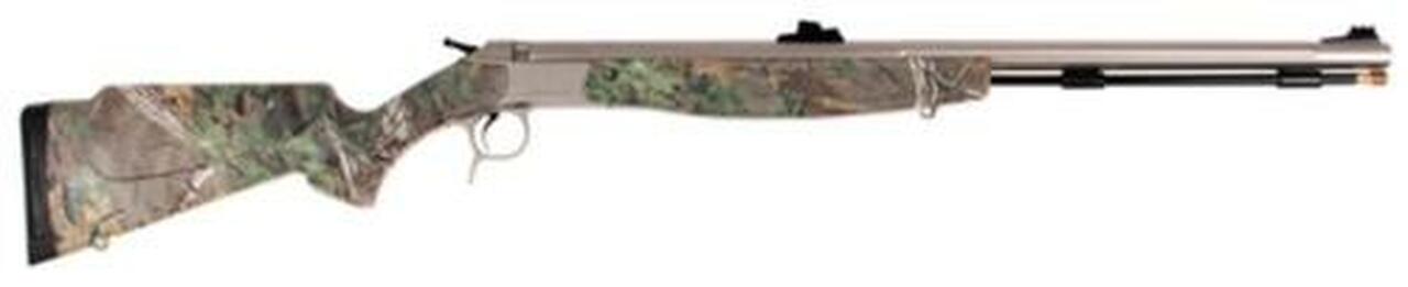 CVA Optima v2 209 Magnum Series .50 Caliber 26" Stainless Steel Fluted Barrel Fiber Optic Sights Realtree Xtra Green Stock