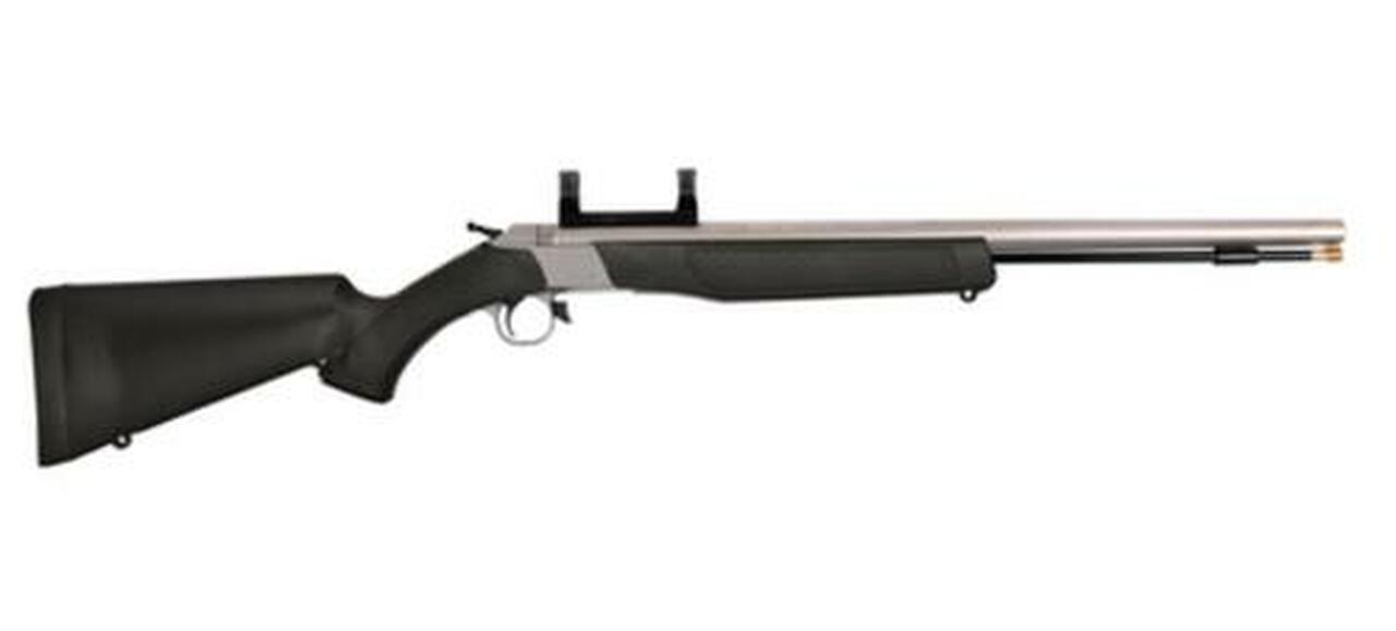 CVA Wolf 209 Magnum .50 Caliber 24" Stainless Steel Barrel Fiber Optic Sights Black Stock
