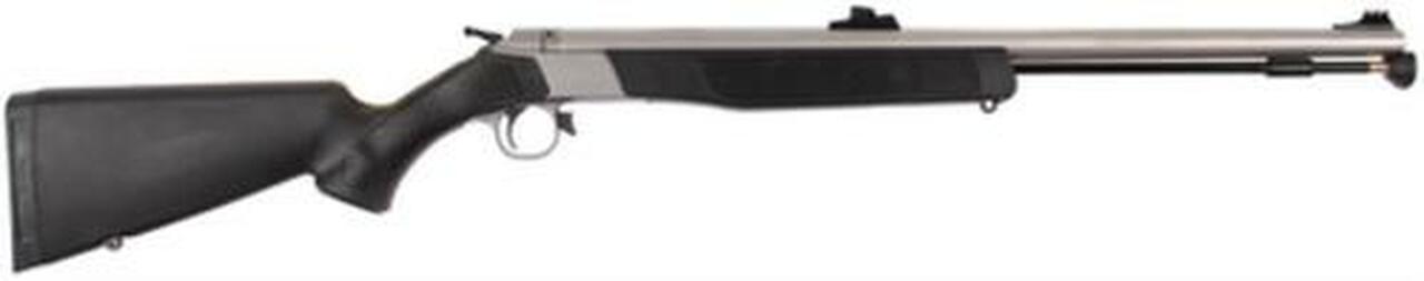 CVA Wolf Northwest .50 Caliber 24" Barrel Stainless Steel Fiber Optic Sights Black Synthetic Stock