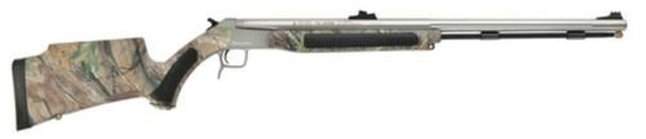 CVA Accura V2 Muzzleloader .50 Caliber 27" Fluted Stainless Steel Barrel Ambidextrous Composite Stock Realtree APG Camouflage Finish Fiber Optic Sights