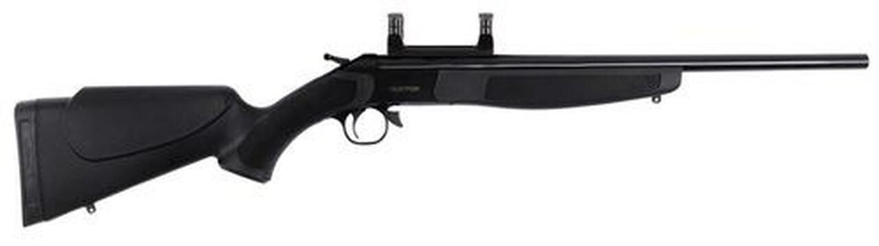 CVA Hunter Blued Synthetic Stock, Scope Mount Break Open 44 Remington M