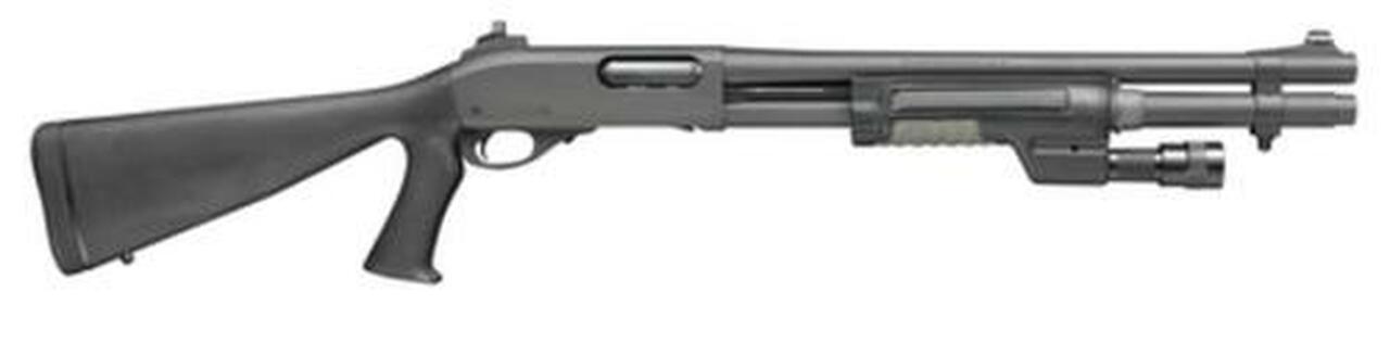 Remington 870P 12 Ga Law Enforcement, 18 Inch, Ghost Rings, Tac Light