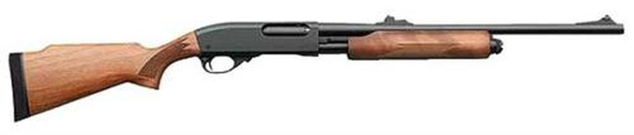 Remington 870 Express Deer, Pump, 12 Ga, 3" Chamber, 20" Barrel, Black, Wood Stock, Rifle Sights, 4Rd