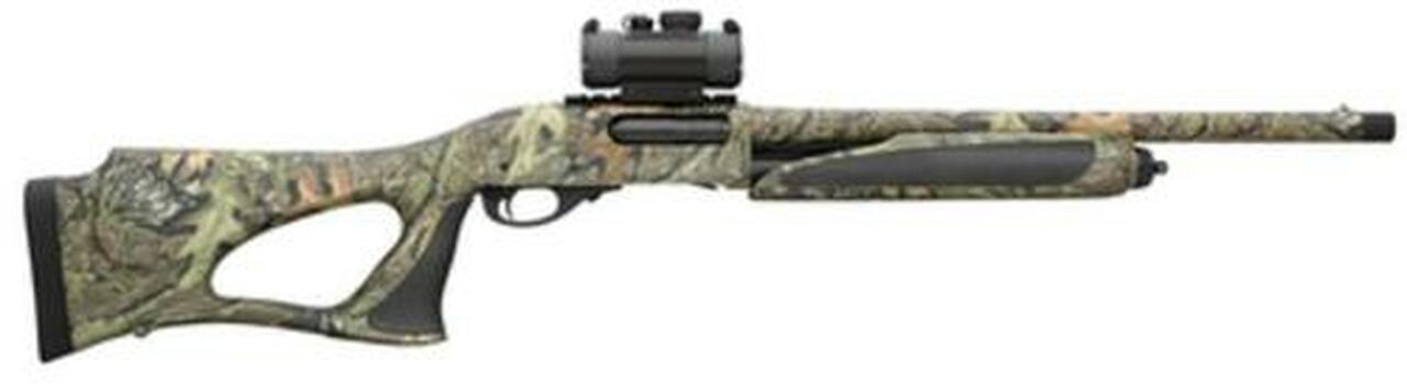 Remington 870, Special Purpose Synthetic Super Magnum, Pump, 12 Ga, 3.5" Chamber, 20" Barrel, Mossy Oak Obsession Camo Finish, Thumbhole Stock, 3Rd, TruGlo Red Dot Sight