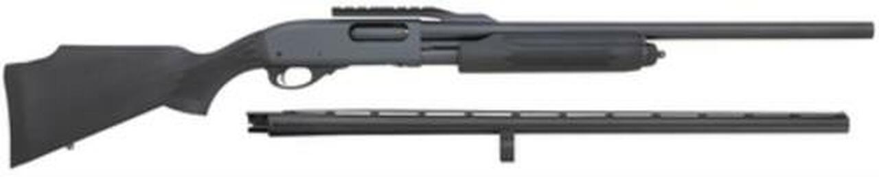Remington 870 Express Combo, Pump, 12 Ga, 3" Chamber, 23" & 28" Barrels, Black, Synthetic Stock, 4Rd