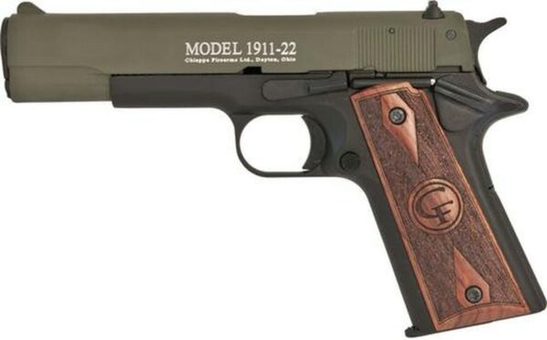 Chiappa Firearms 1911, 22LR, 5", 10rd, OD Green Slide Finish