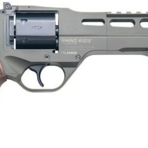 Chiappa Firearms Rhino 60DS, .357 Mag, 6" Barrel, 6rd, Walnut Grip, OD Green