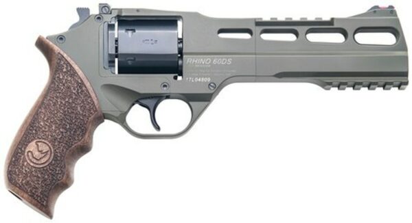 Chiappa Firearms Rhino 60DS SAR, .357 Mag, 6", 6rd, Walnut Grip, OD Green