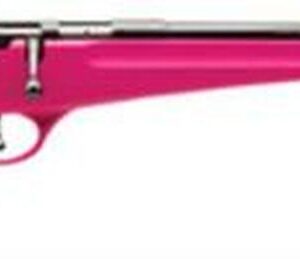 Savage Rascal Single Shot Youth 22LR/Long/Short 16.1" Blued Barrel Pink Synthetic Stock