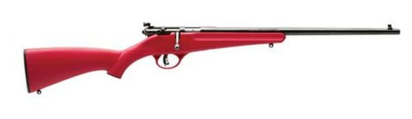 Savage Rascal, 22 LR, 16.125" Barrel, Blued, Red Polymer Stock, Single Shot, AccuTrigger, Adjustable Sights