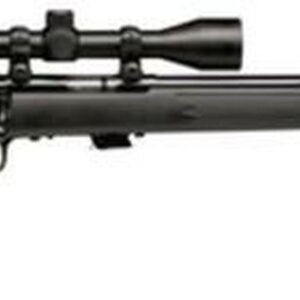 Savage Mark II FVXP 22 LR, 21" Barrel, Black Color, Green Polymer Stock, Bushnell 3-9x40 Scope, 5Rd, Detachable Box Magazine