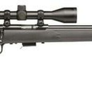 Savage 93 FXP, 22 WMR, 21" Barrel, Blued, Black Polymer Stock, Bushnell 3-9x40MM Scope, 5Rd, Detachable Box Magazine