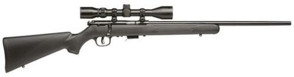 Savage 93 FXP, 22 WMR, 21" Barrel, Blued, Black Polymer Stock, Bushnell 3-9x40MM Scope, 5Rd, Detachable Box Magazine