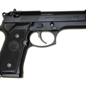 Beretta, 92FS, DA/SA, Full Size, 9mm, 4.9" Barrel, Alloy Frame, Blue Finish, Plastic Grips, 3 Dot Sights, Ambidextrous Safety, 2 Magazines, 10Rd