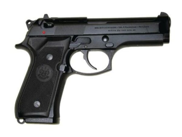 Beretta, 92FS, DA/SA, Full Size, 9mm, 4.9" Barrel, Alloy Frame, Blue Finish, Plastic Grips, 3 Dot Sights, Ambidextrous Safety, 2 Magazines, 10Rd