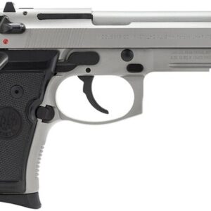 Beretta 92 Compact, Rail 9mm 4.25, Black Synthetic Grip Inox SS, 10 rd