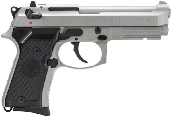 Beretta 92 Compact, Rail 9mm 4.25, Black Synthetic Grip Inox SS, 10 rd