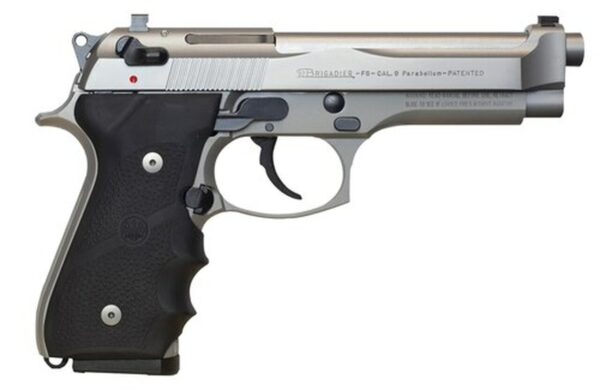 Beretta 92FS Brigadier Inox SA/DA 9mm 4.9" Barrel, Black Rubber Grip, 10rd