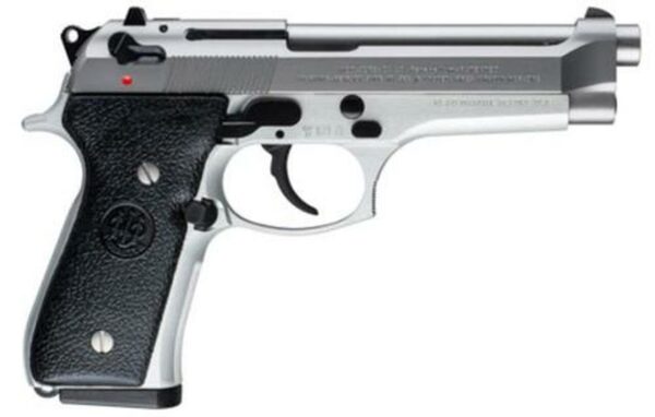 Beretta, 92FS, Semi-Automatic, 9mm, 4.9" Barrel, Alloy Frame, Stainless Finish, 15 Rounds