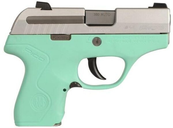 Beretta Pico .380 ACP, 2.7", 6rd, Adjustable Sights, Robin Egg Blue