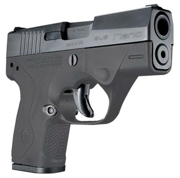 Beretta BU9 Nano Double 9mm 3", /8+1 AS Gray Polymer Grip/F, 6 rd
