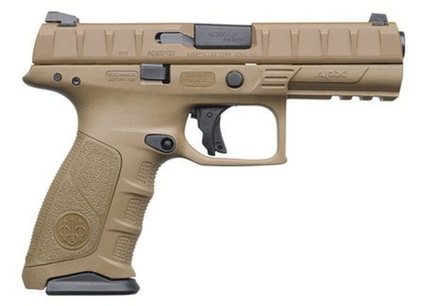 Beretta APX Full Size 9mm, 4.25", 17rd, Flat Dark Earth, 3-Dot Sights