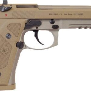 Beretta M9A3 9mm Flat Dark Earth 4.9" Barrel Night Sights, Universal Decock Levers 3- 17 Rd Mags