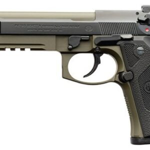 Beretta M9A3, 9mm, 5.1" Barrel, 17rd, Ambi Safety, Green/Black