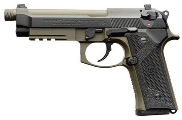 Beretta M9A3, 9mm, 5.1" Barrel, 17rd, Ambi Safety, Green/Black