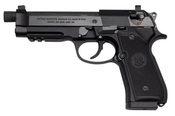 Beretta 92A1 9mm, 4.9", Suppressor Ready, Threaded Barrel and Suppressor Height Sights, 17rd