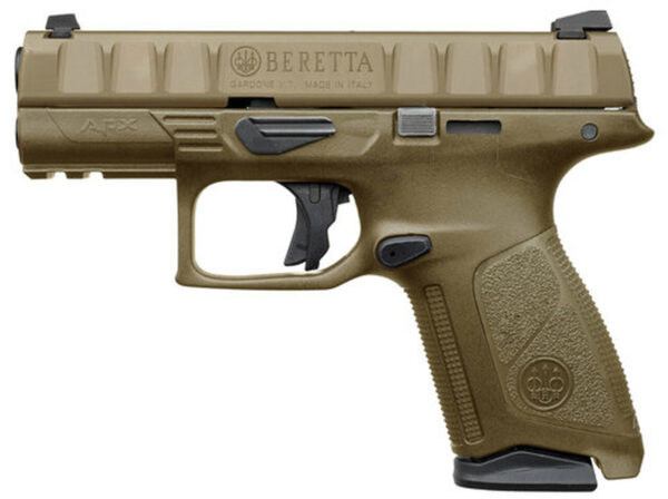 Beretta APX Centurion 9mm, 3.70" Barrel, Flat Dark Earth, 3 Dot White Sight, 15rd