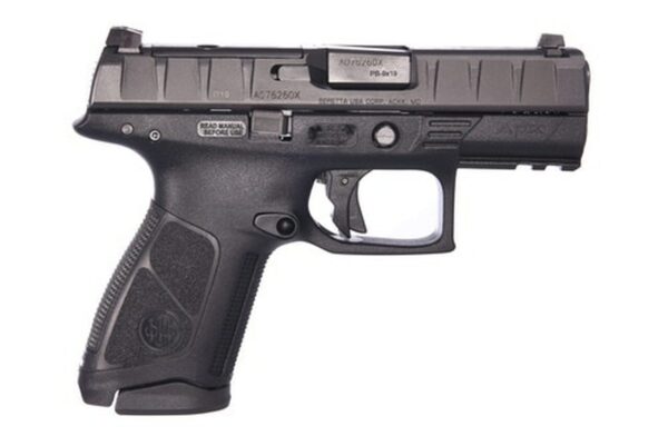 Beretta APX Centurion RDO 9mm, 3.7" Barrel, Black, Fixed Sights, 10rd