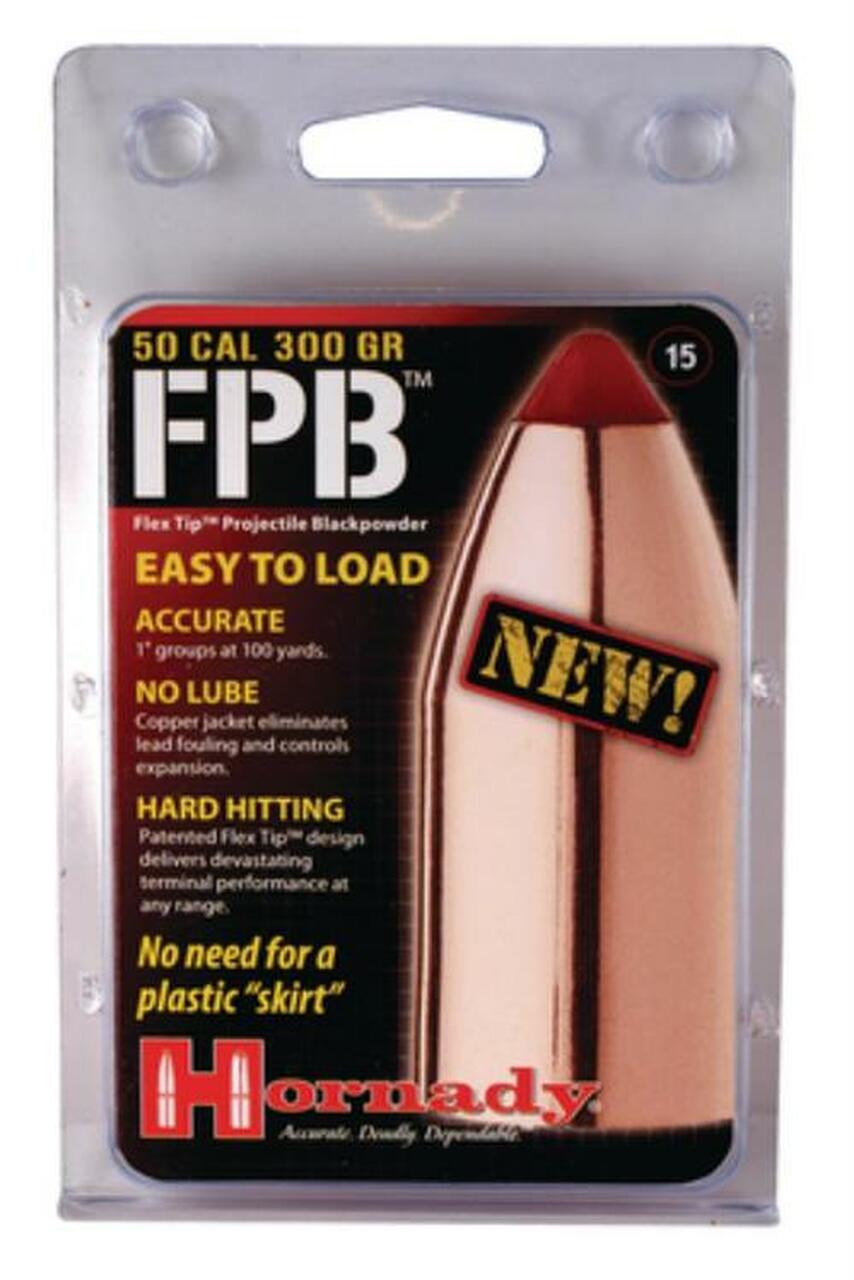 Hornady Flex Point Blackpowder .50 Caliber 300 Gr, 15/Pack