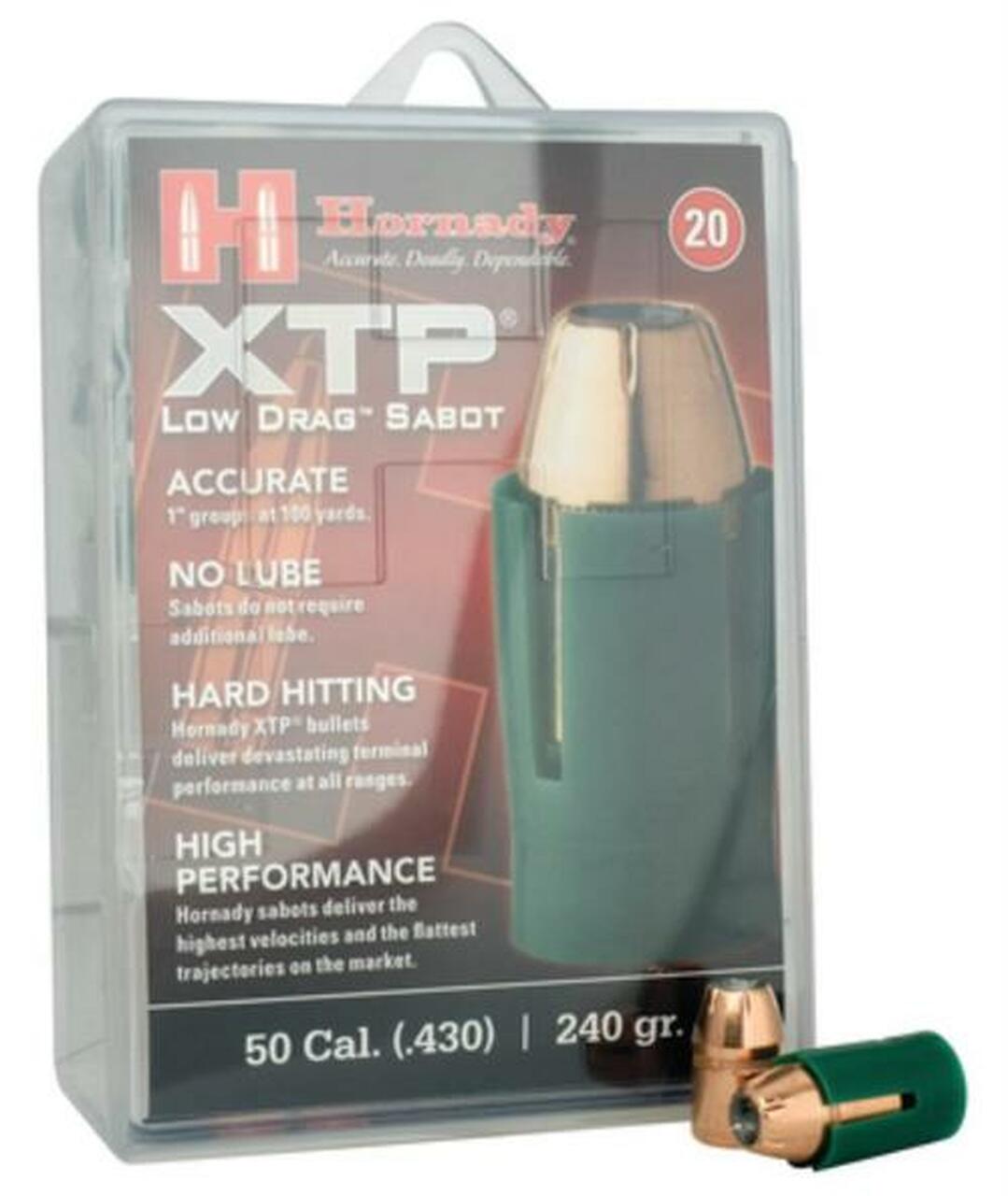 Hornady Sabots with XTP Bullets .50 Caliber .451 Diameter 300 Grain
