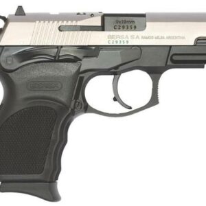 Bersa Thunder Pro Ultra Compact DA/SA 9mm 3.3" Barrel, Poly Grip Black/Nickel, 10rd