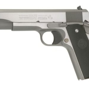 Colt 1991 Series Government 45 ACP 5" Barrel, Black Poly Grip Stainless, 7rd