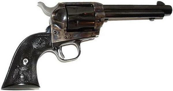 Colt Single Action Army, .357 Magnum, 5.5" Barrel Dbl Eagle Grip, Blued, Case Colored Finish, 6 Rd
