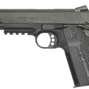 Colt Combat Unit Rail Gun 9mm 5" Barrel Black IonBond Finish
