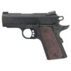 Colt Defender, Compact 1911, 9MM, 3" Barrel, Alloy Frame, Blue Finish, G10 Grips, 8Rd Mag, Novak Night Sights