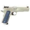 Colt Gold Cup Trophy 45 ACP, 5" Barrel, Blue G10 Grips, Brushed SS Finish, 8 rd Mag