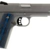 Colt Competition Govt 38 Super, 5" Barrel SS Finish, G10 Blue Grips, Novak Sights 9rd Mag