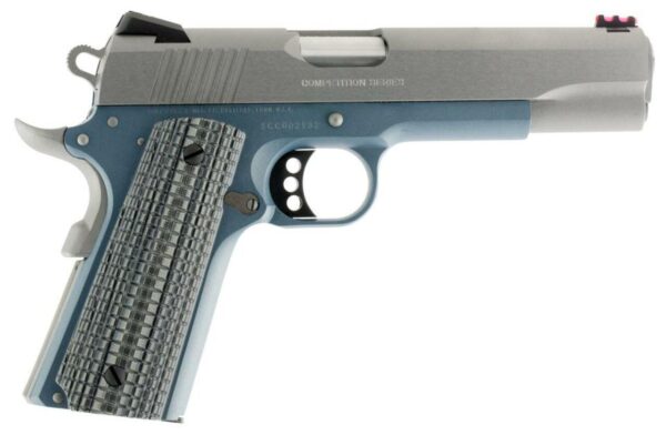 Colt Competition Govt 45 ACP, 5" Barrel Blue Titanium Finish, G10 Grips 8Rd Mag