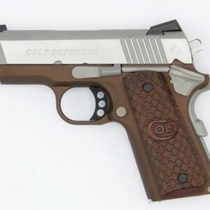 Colt Defender 1911 45 ACP 3" Barrel Earth Brown Novak Dot Sights 7rd Mag