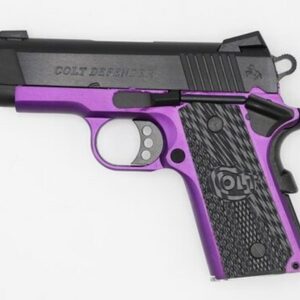 Colt Violet Defender Purple Cerakote 45 ACP 4.25" Barrel Novak Sights G10 Grips 1 of 200