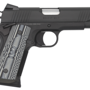 Colt CCU Concealed Carry 45 ACP, 4.25" Barrel, G10 Grips, Novak Sights, Black DLC, 7rd