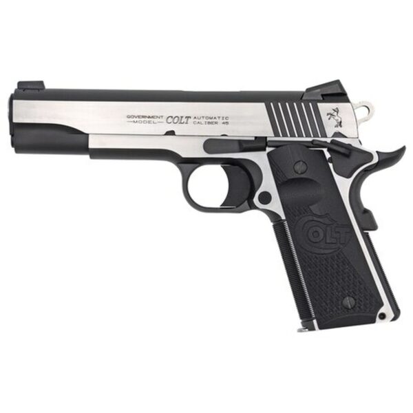 Colt Combat Elite Government 1911 45 ACP, 5" Barrel, SS Frame, G10 Grips, 8Rd Mag, Beavertail Grip Safety, Ambi Safety, Night Sights