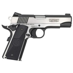 Colt Combat Elite Commander 1911 9MM, 4.25" Barrel, SS Frame Two-Tone Finish, G10 Grips, Ambi Safety 9Rd Mag
