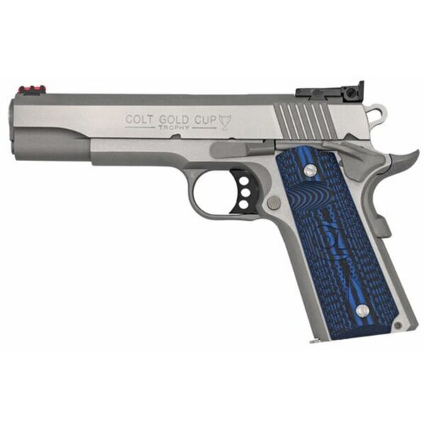 Colt Gold Cup Lite 1911, Full Size, 38 Super, 5" Barrel, Brushed SS Finish, 9Rd Mag